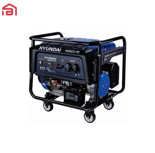 موتور برق بنزینی 8.5 کیلووات استارتی هیوندای مدل HG-8525-PG