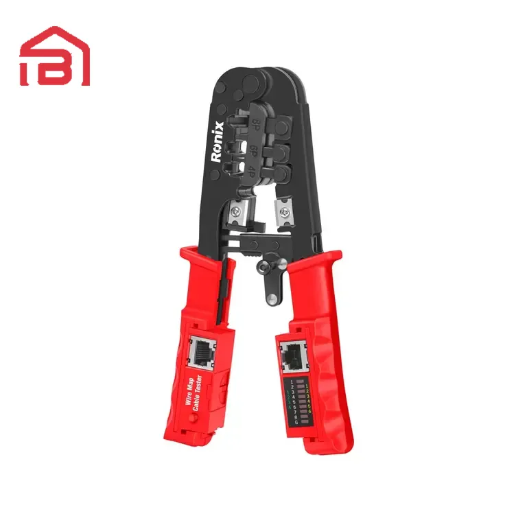 انبر سوکت زن تلفن و شبکه دارای تستر شبکه رونیکس مدلRH-1831