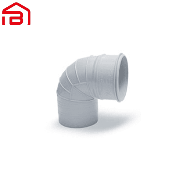 زانو 90 درجه سایز 125 فاضلابی پارس پلاست